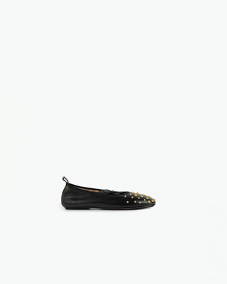 June Ballerina - Black / Studs