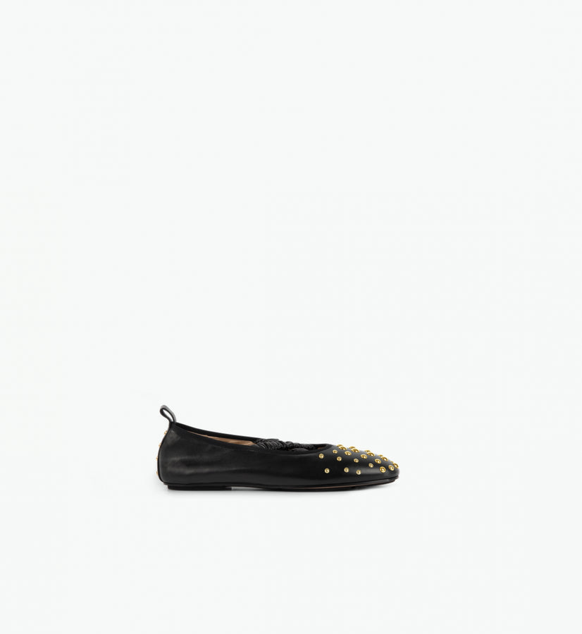 June Ballerina - Black / Studs