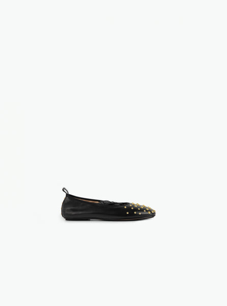 【PORTERNA】Dedi Square Flat Shoes georgia-ballet-angle.