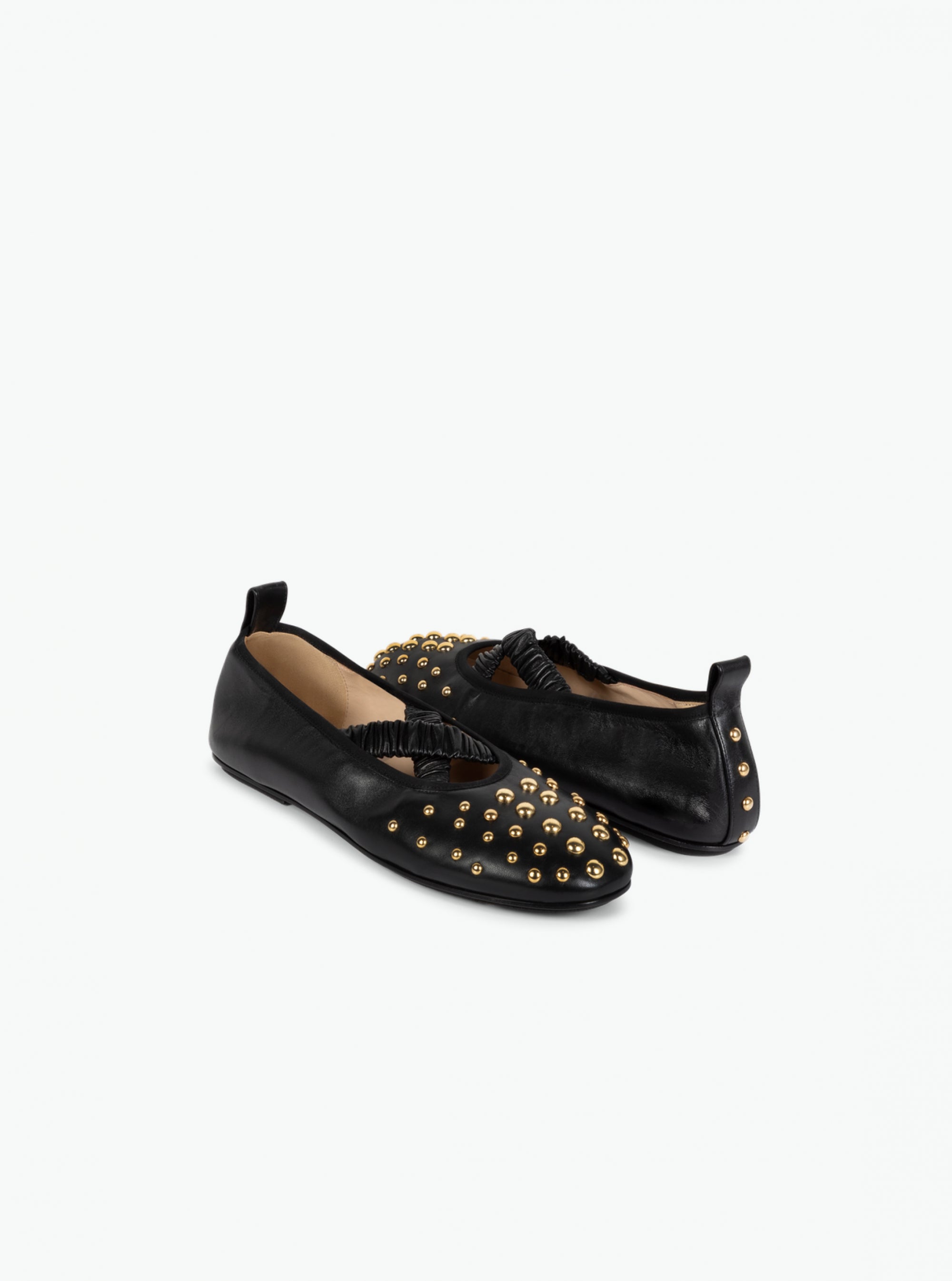 June Ballerina - Black / Studs