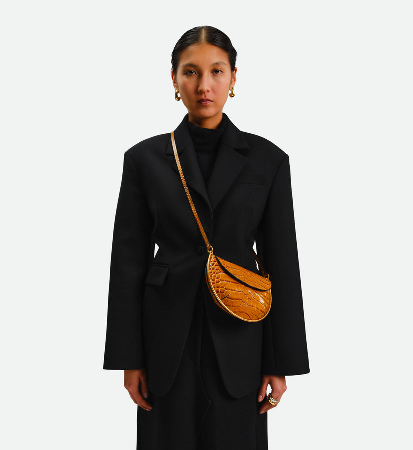 Kate Mini Crossbody - Saddle Croco