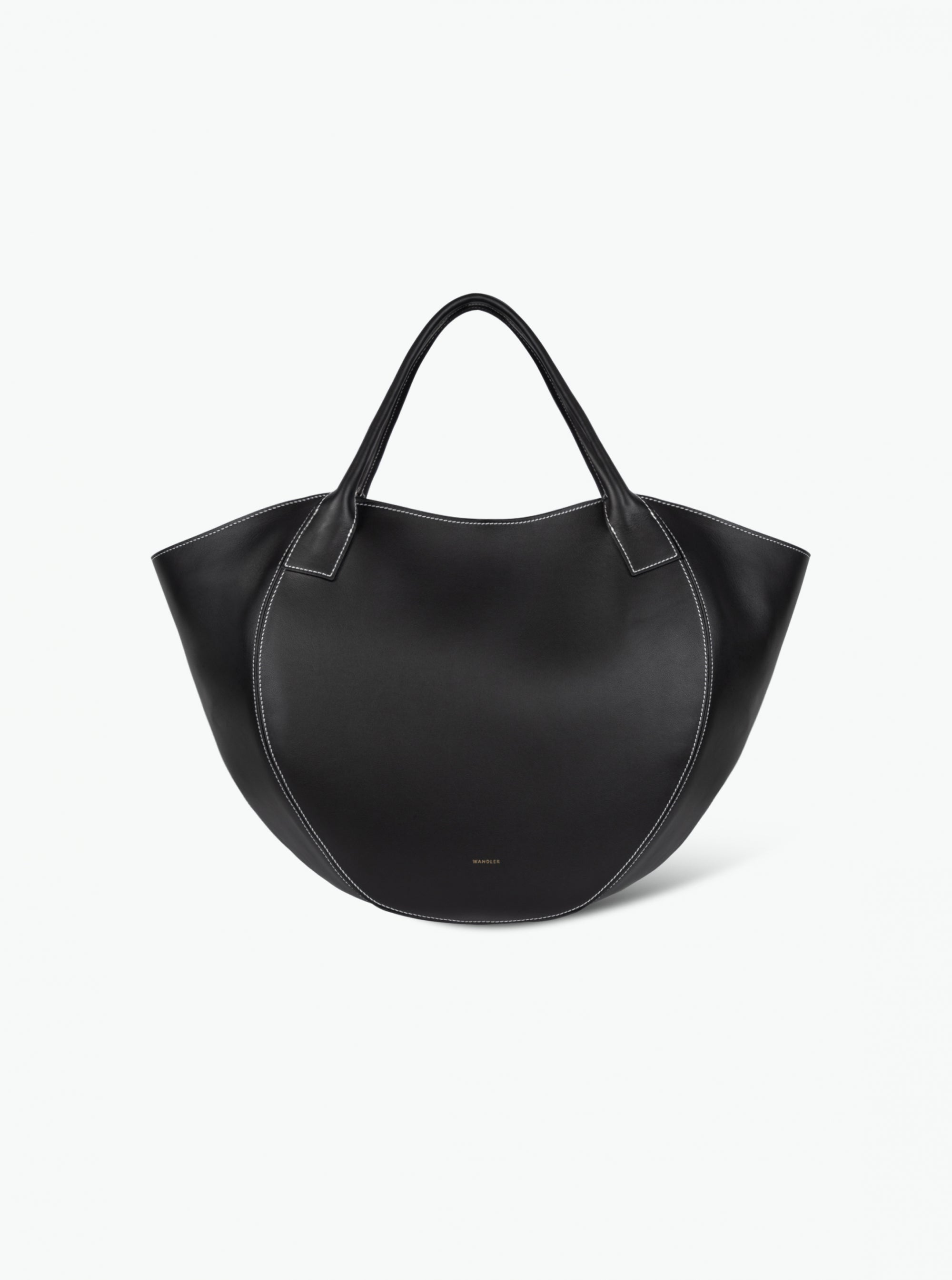 Mia Shopper - Black / White Stitch