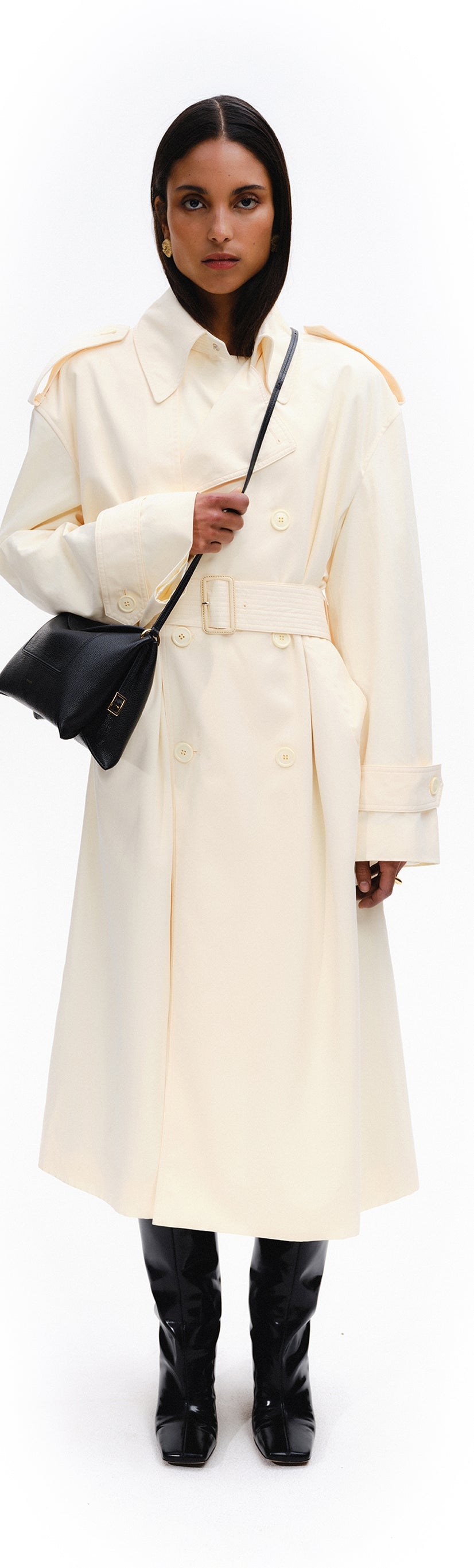 Penelope Slouch Bag - Black Crust