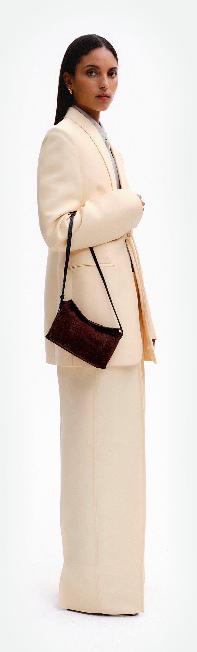 Penelope Slouch Mini - Acai Suede