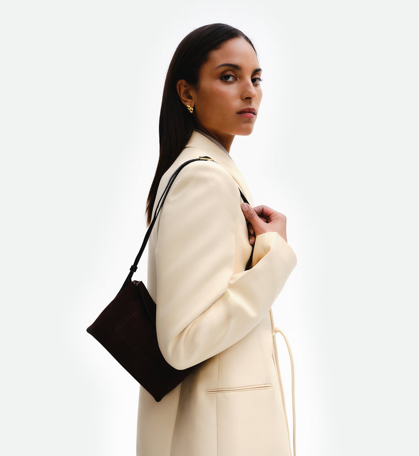 Penelope Slouch Mini - Acai Suede