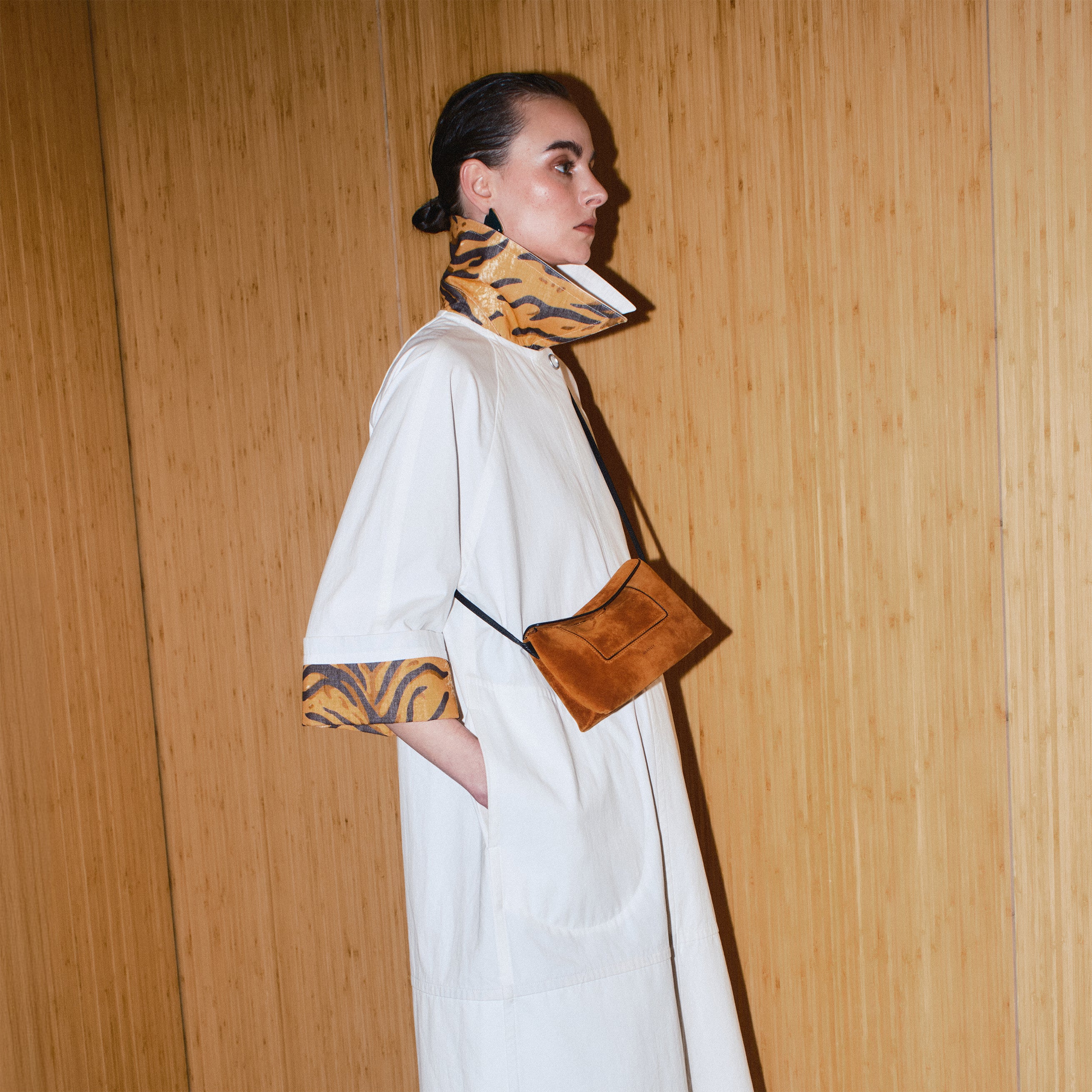 Penelope Slouch Mini - Cognac Suede – Wandler.com