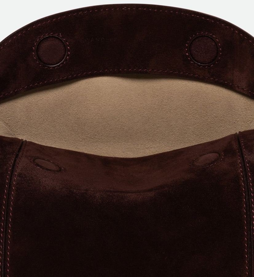 Penelope Slouch Bag - Acai Suede