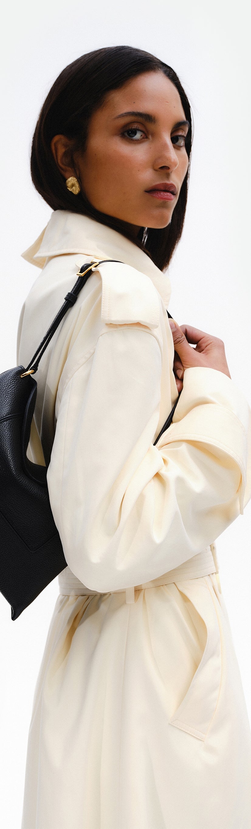 Penelope Slouch Bag - Black Crust