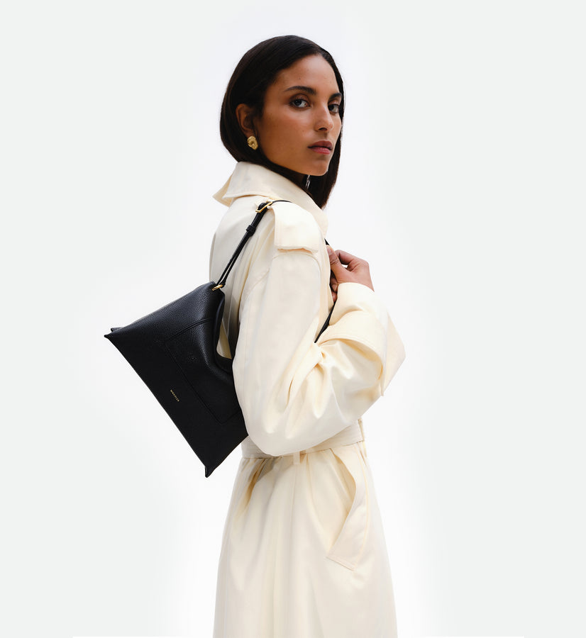 Penelope Slouch Bag - Black Crust