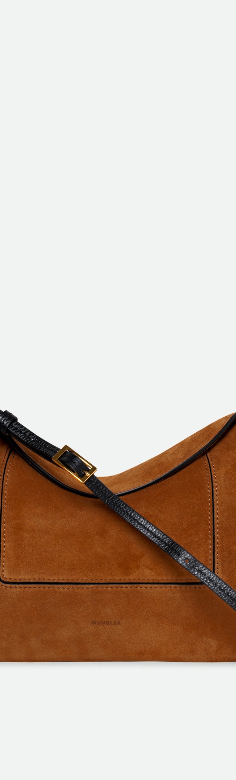 Penelope Slouch Bag - Cognac Suede
