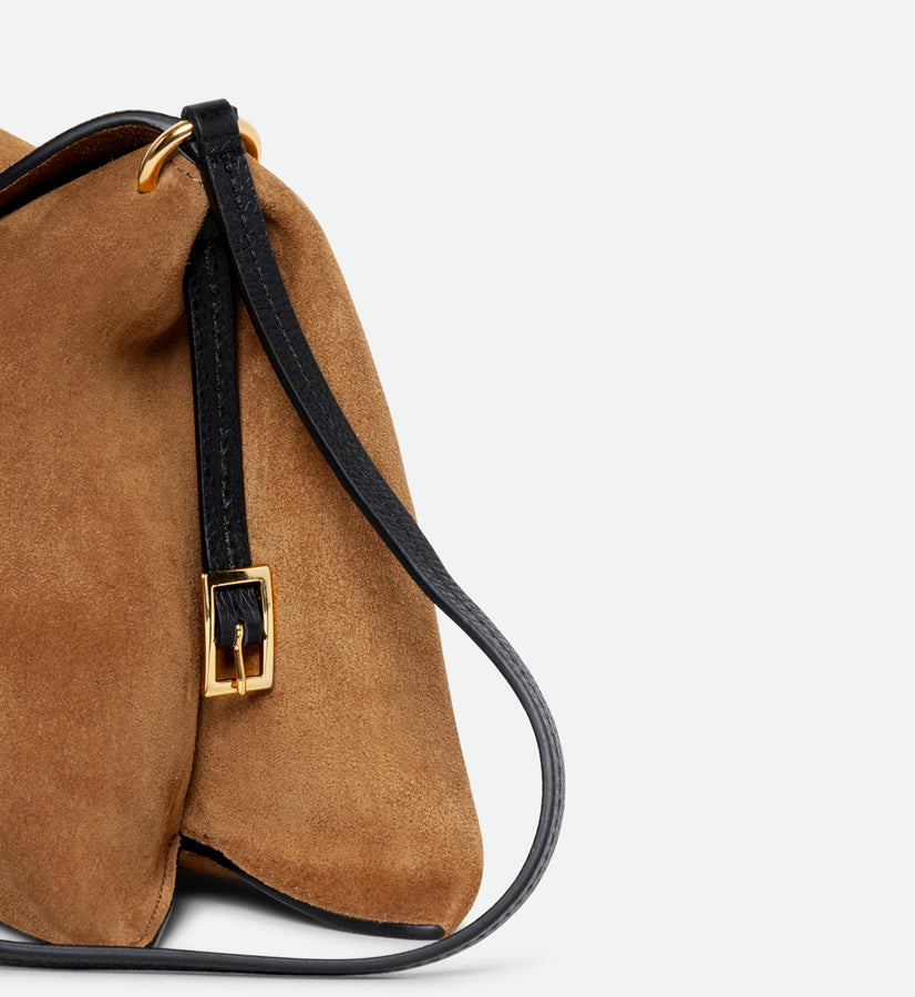 Penelope Slouch Bag - Cognac Suede