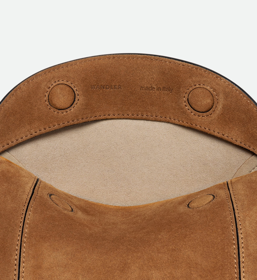 Penelope Slouch Bag - Cognac Suede