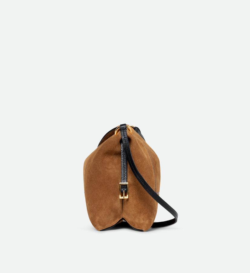 Penelope Slouch Bag - Cognac Suede