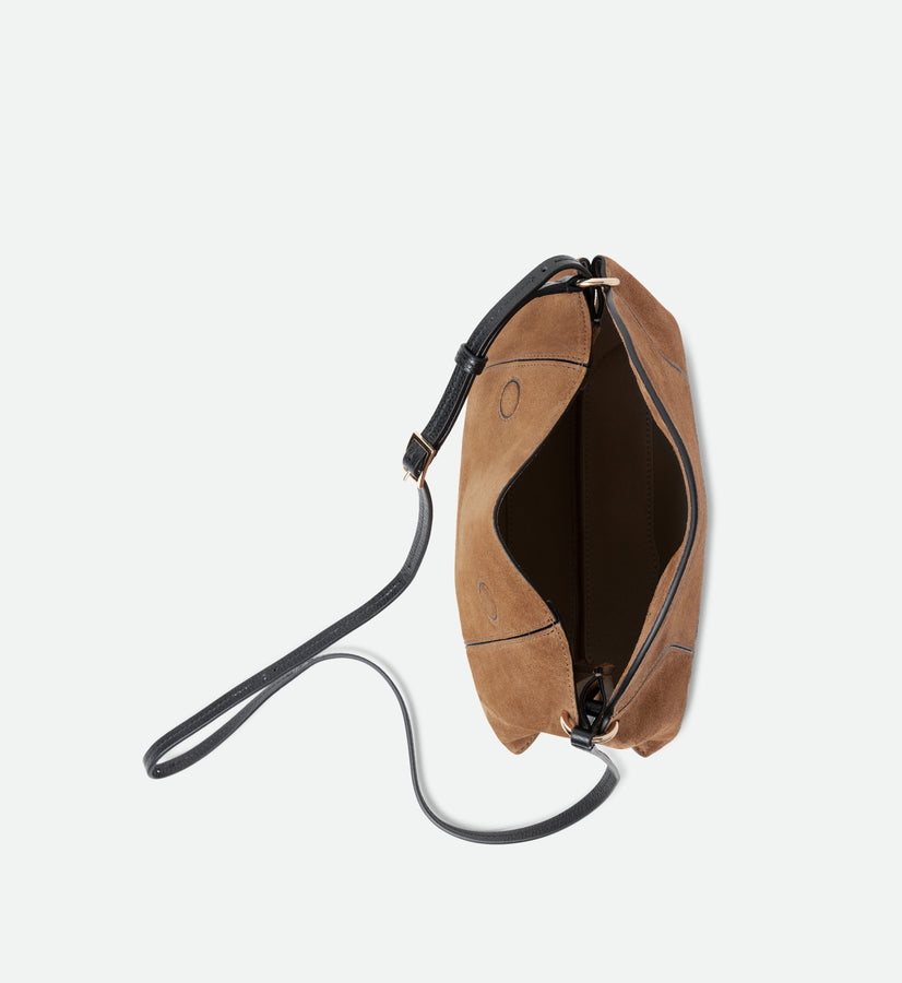 Penelope Slouch Bag - Cognac Suede