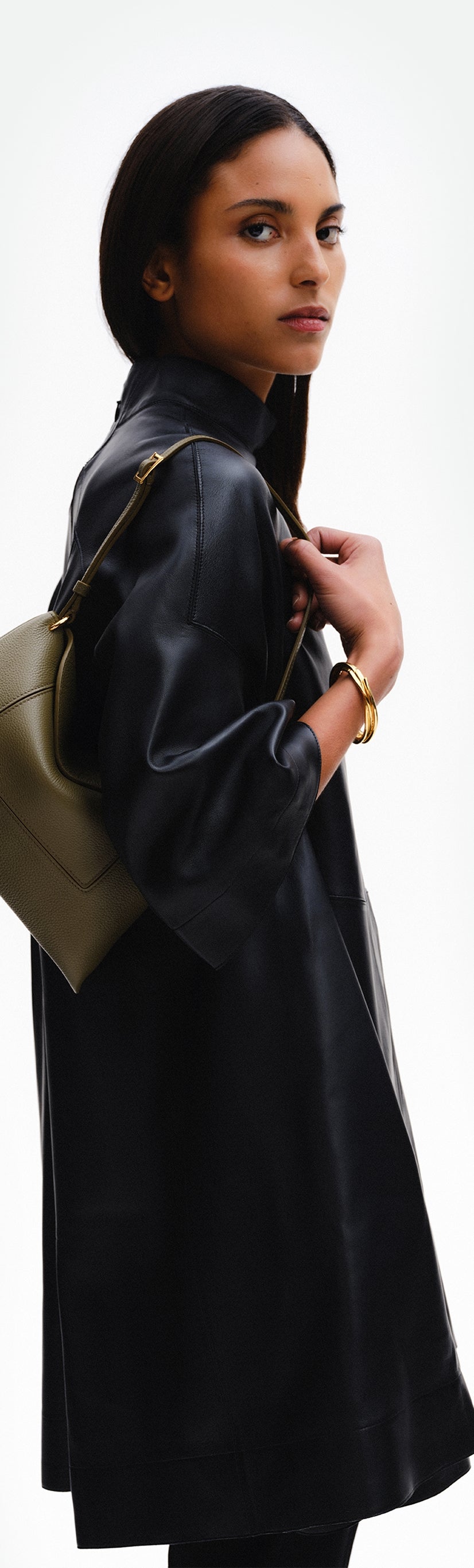 Penelope Slouch Bag - Olive Crust