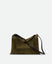Penelope Slouch Bag - Olive Suede