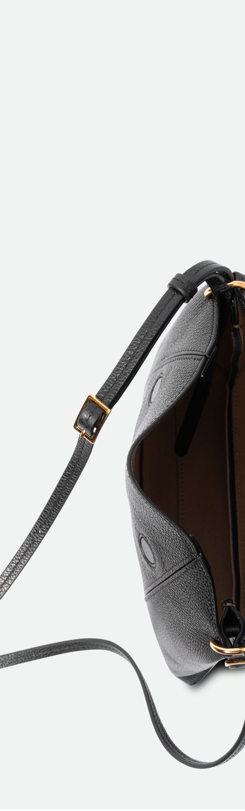 Penelope Slouch Bag - Black Crust