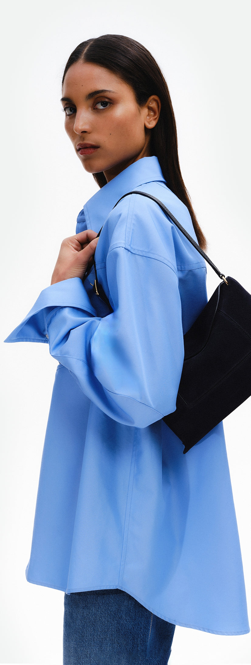 Penelope Slouch Bag - Orion Suede