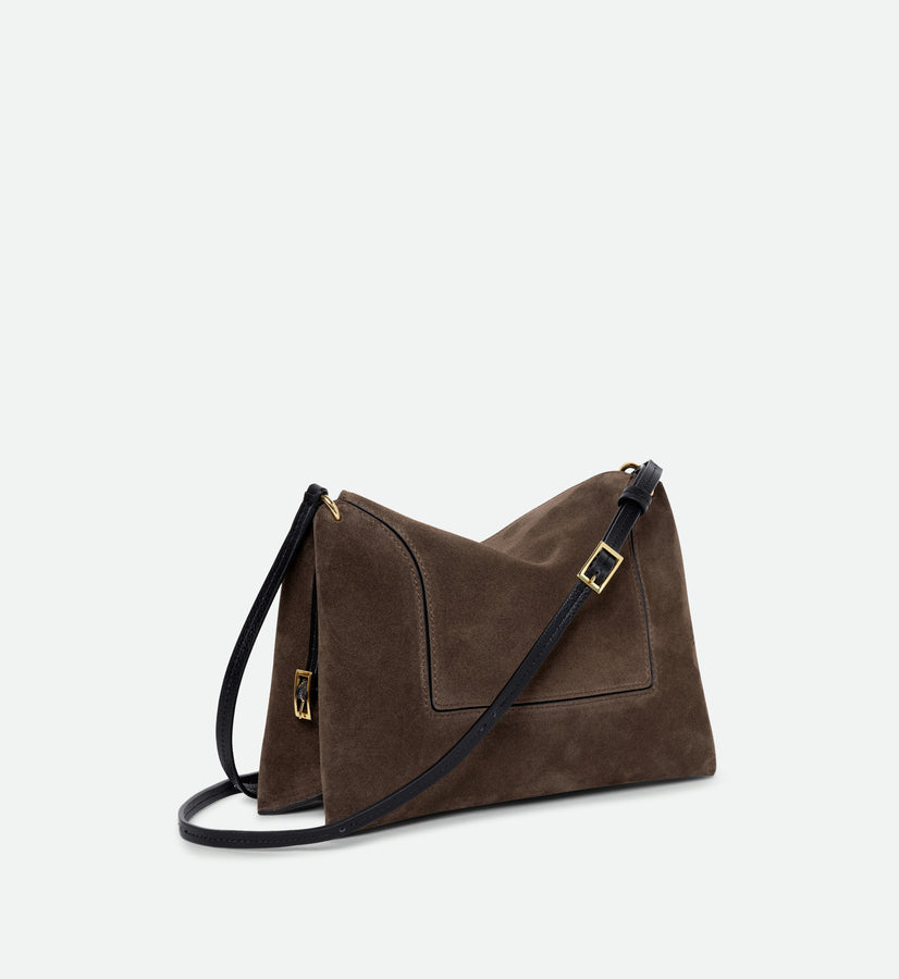 Penelope Slouch Bag - Palissander Suede