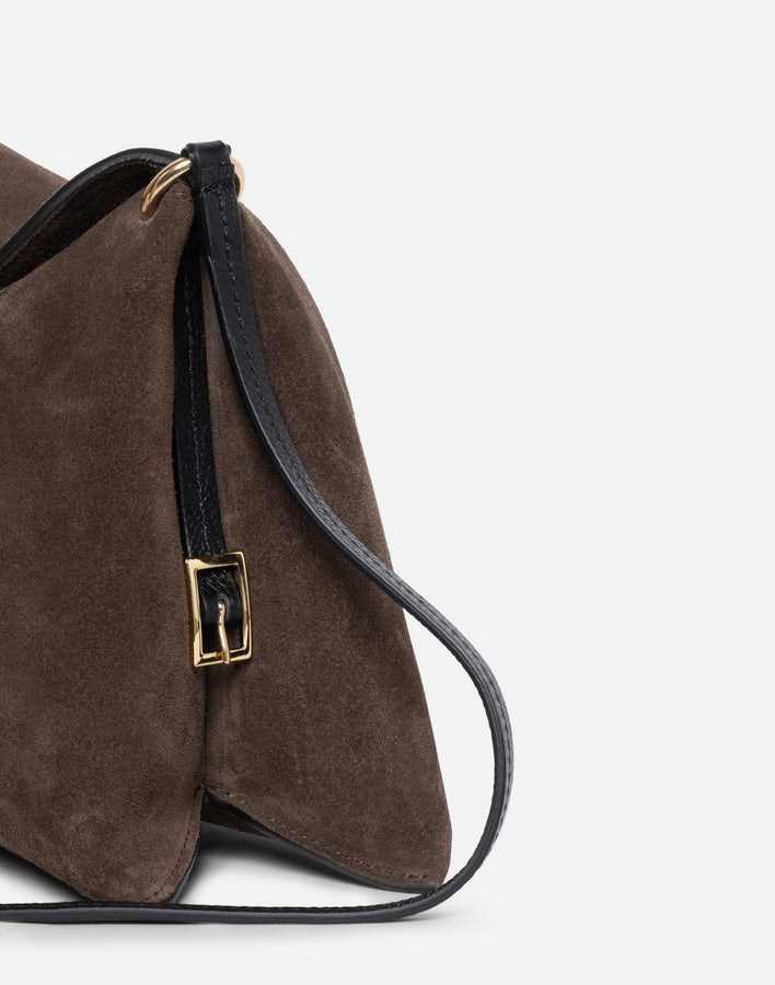 Penelope Slouch Bag - Palissander Suede