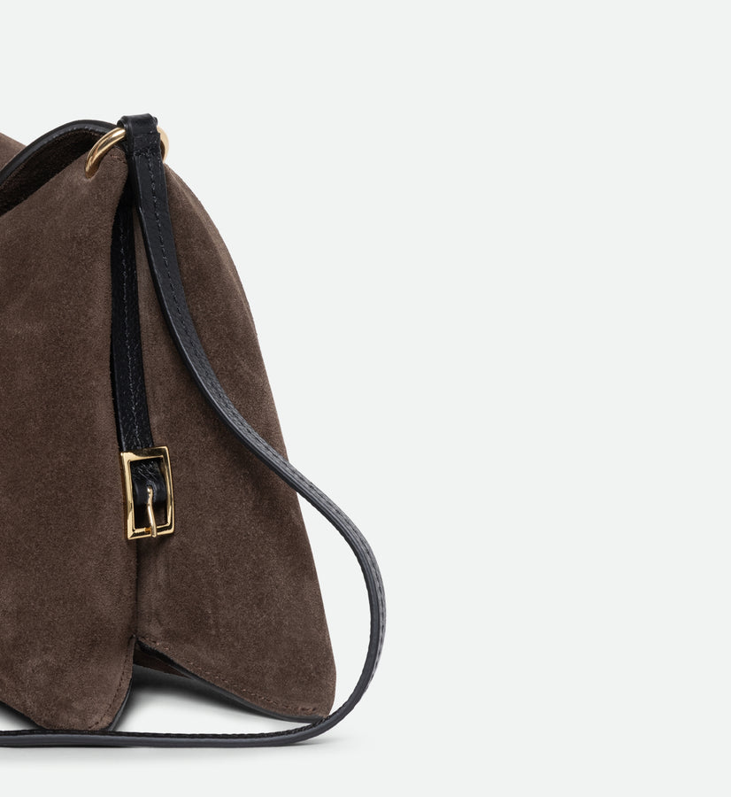 Penelope Slouch Bag - Palissander Suede