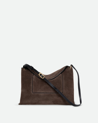 Penelope Slouch Bag - Palissander Suede