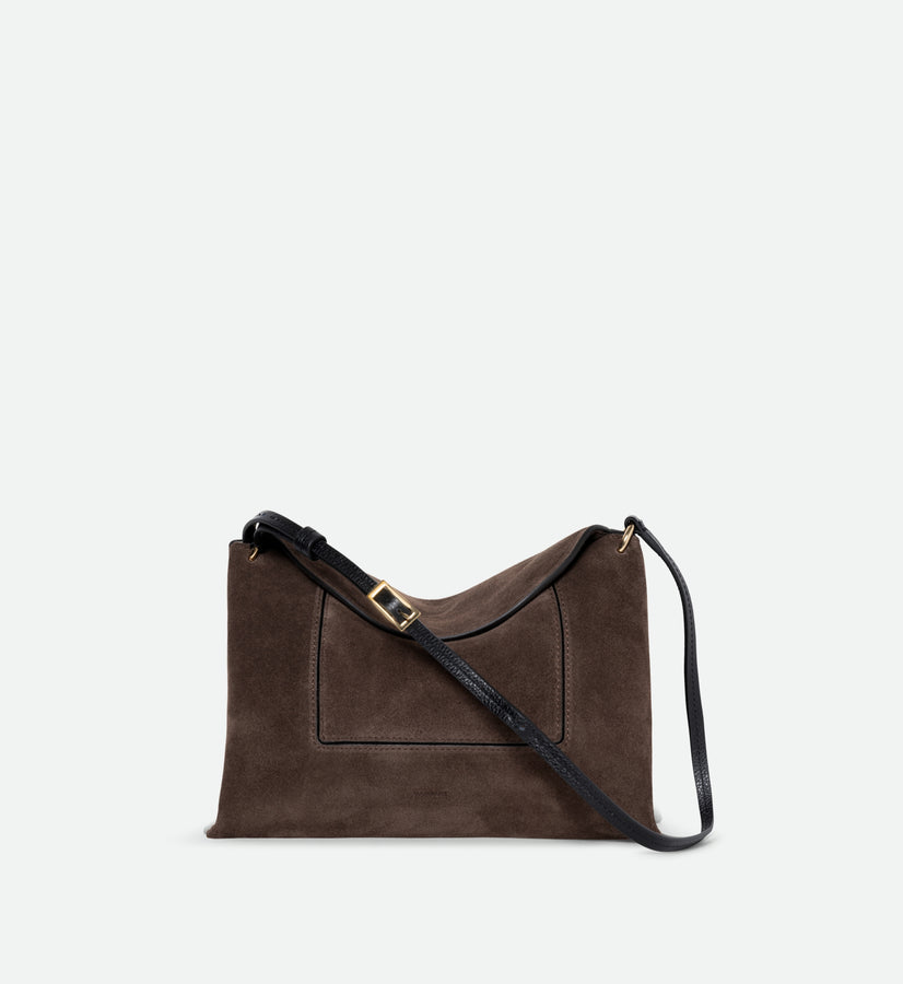 Penelope Slouch Bag - Palissander Suede