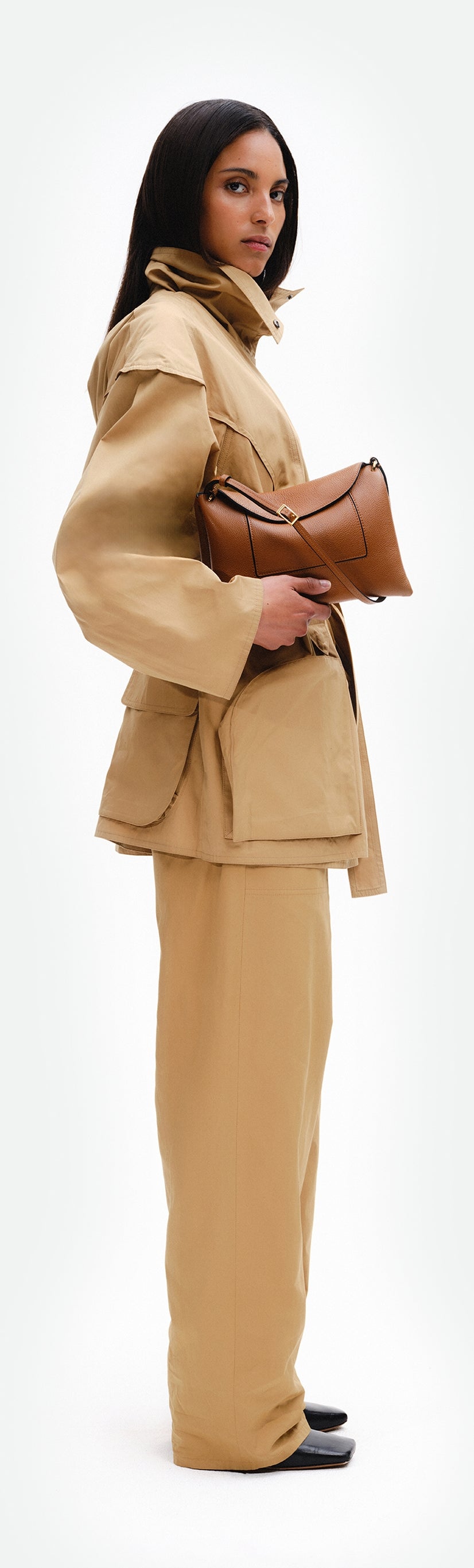 Penelope Slouch Bag - Tan Crust