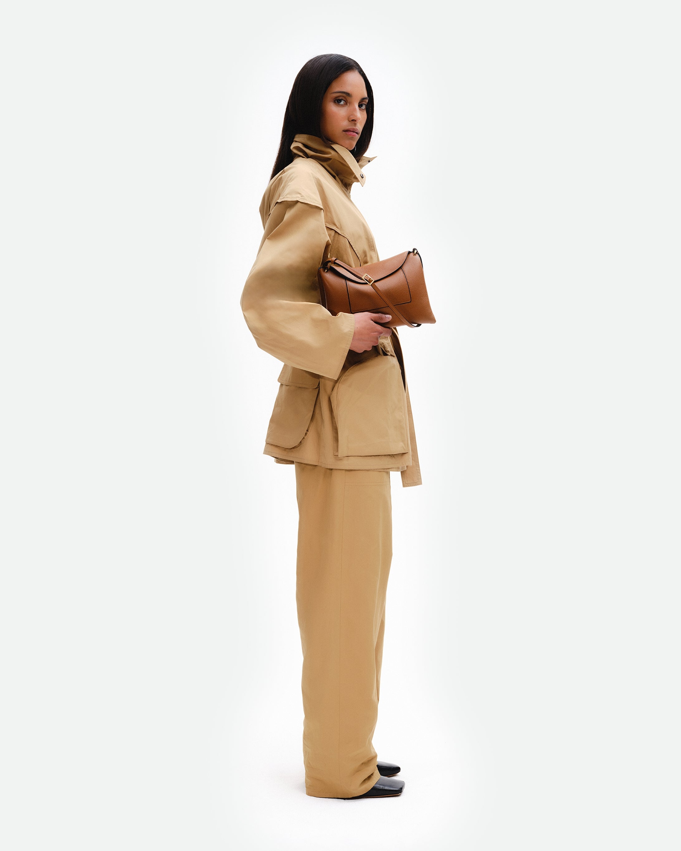 Penelope Slouch Bag - Tan Crust