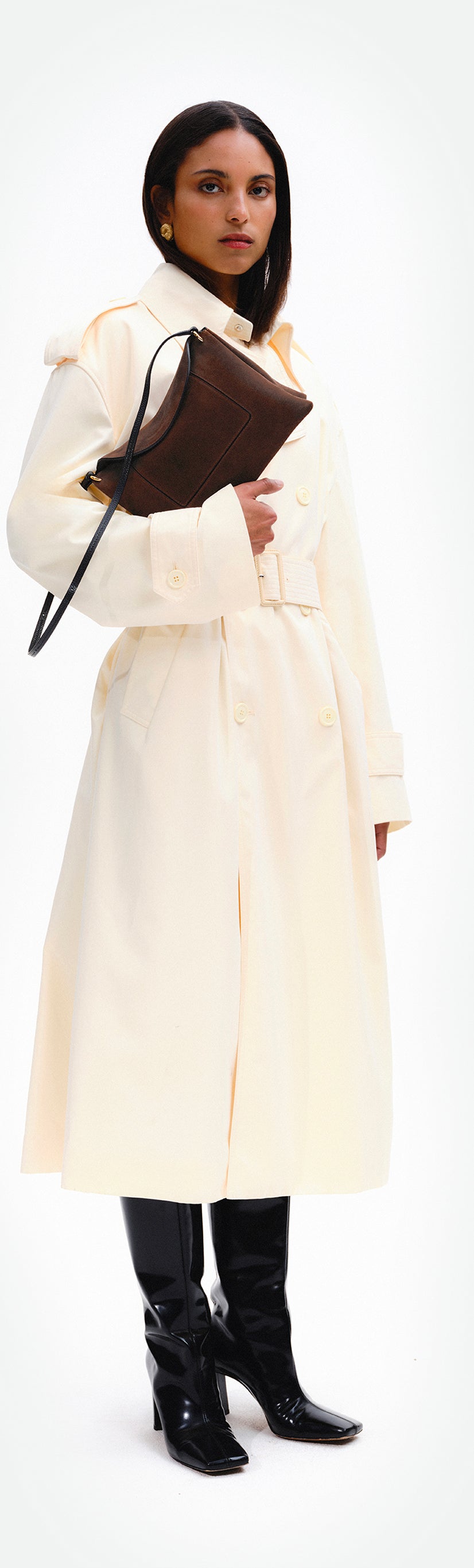 Penelope Slouch Bag - Palissander Suede