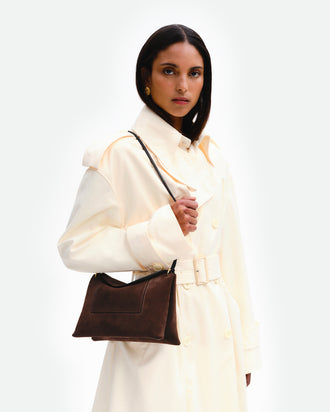 Penelope Slouch Bag - Palissander Suede