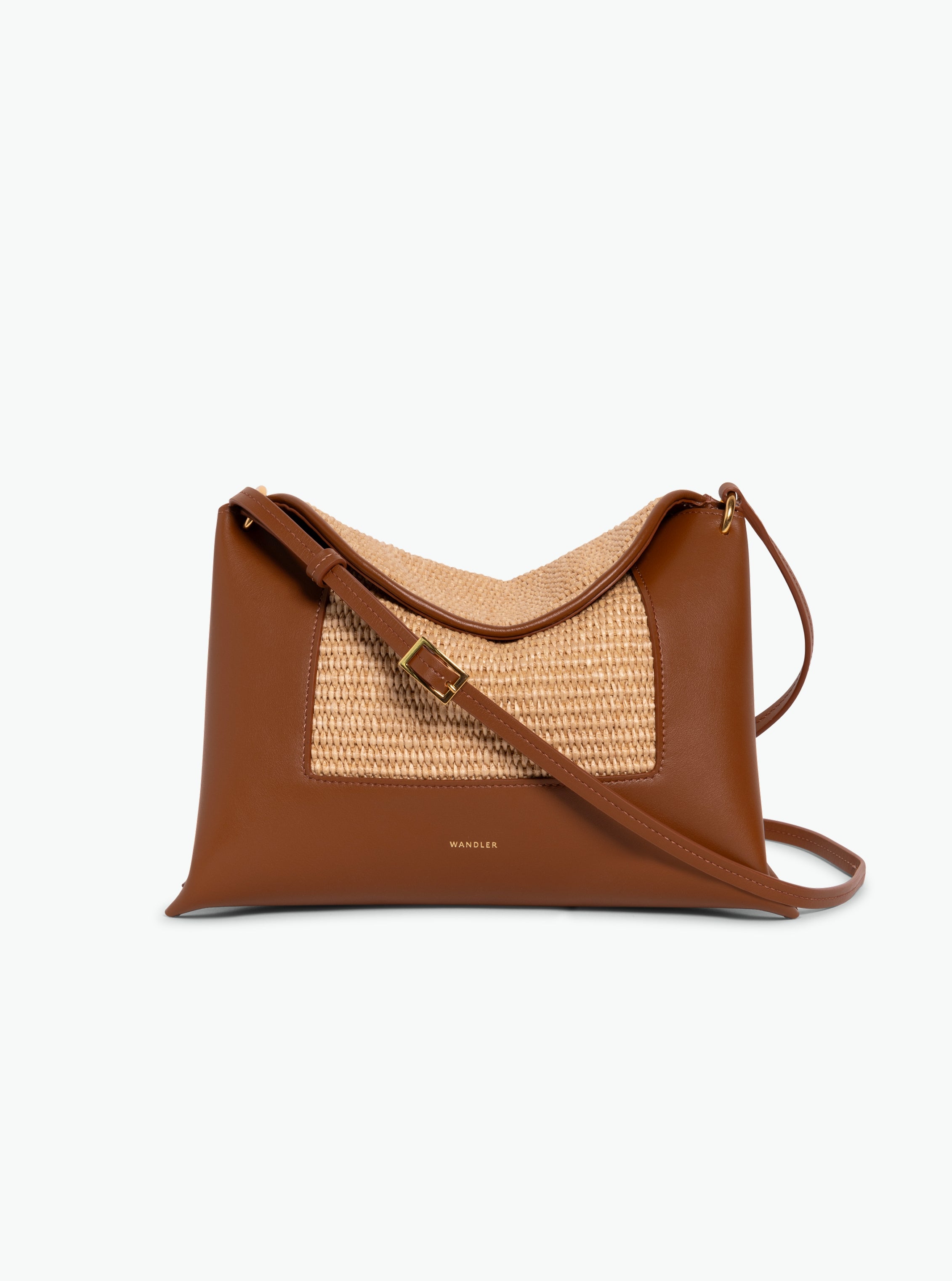 Penelope Slouch Bag - Straw / Sienna