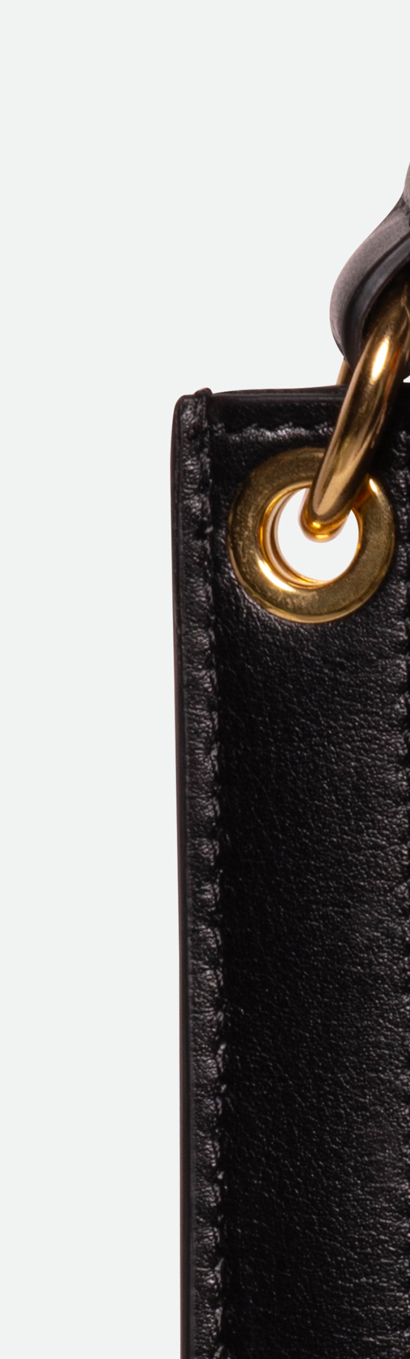 Penny Tote - Black Suede / Black