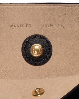 Penny Tote - Black Suede / Black