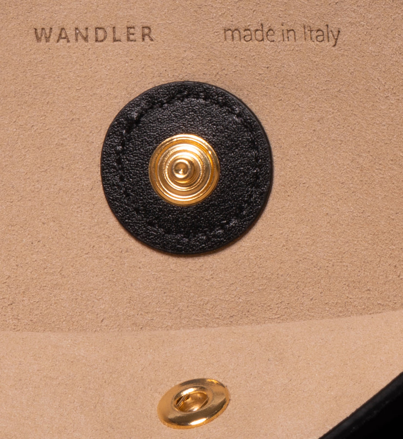 Penny Tote - Black Suede / Black