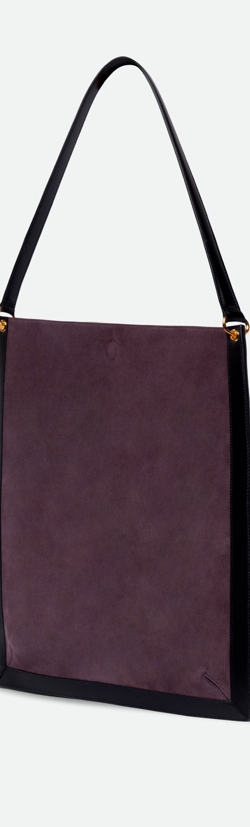 Penny Tote - Grape Suede / Black