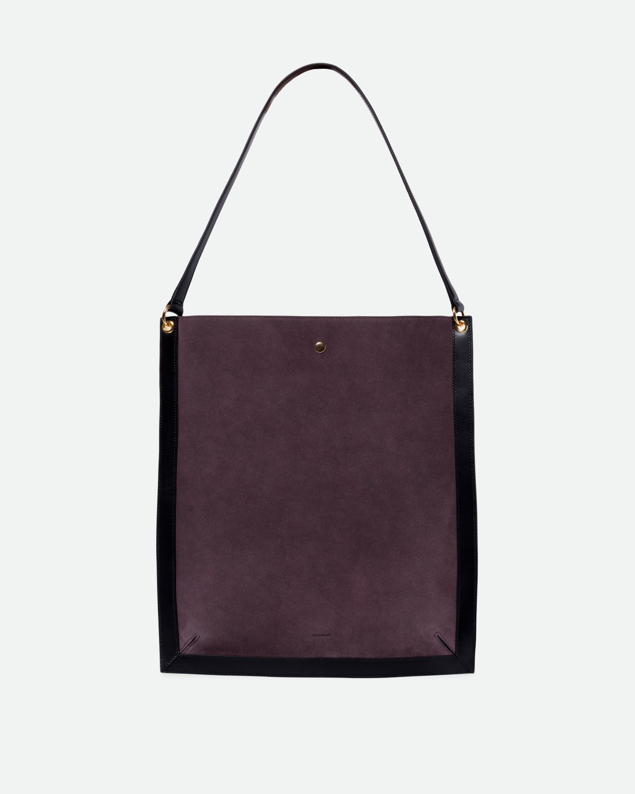 Penny Tote - Grape Suede / Black