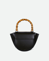 Hortensia Bag Mini - Black / Brown Bamboo