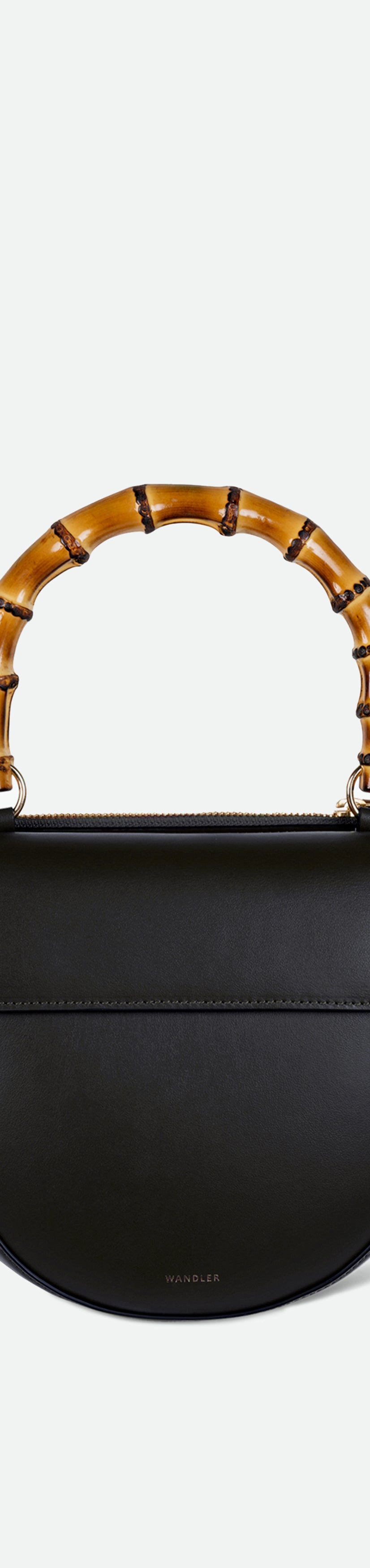 Hortensia Bag Mini - Black / Brown Bamboo