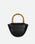 Hortensia Mini-Tasche – Schwarz/Braun Bambus