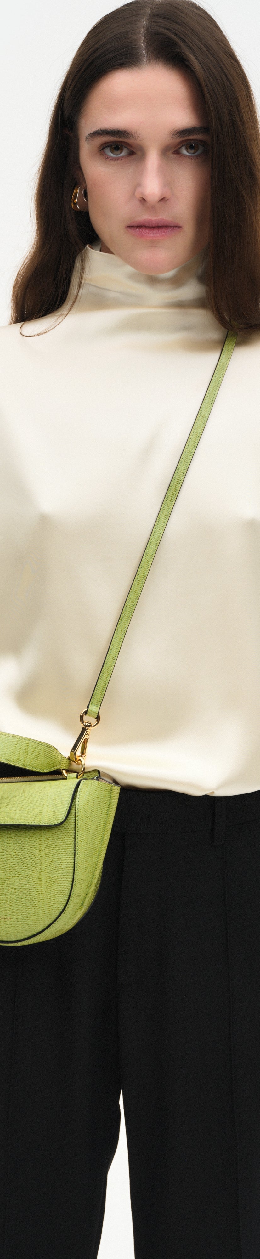 Hortensia Bag Piccola - Lime Lizzard