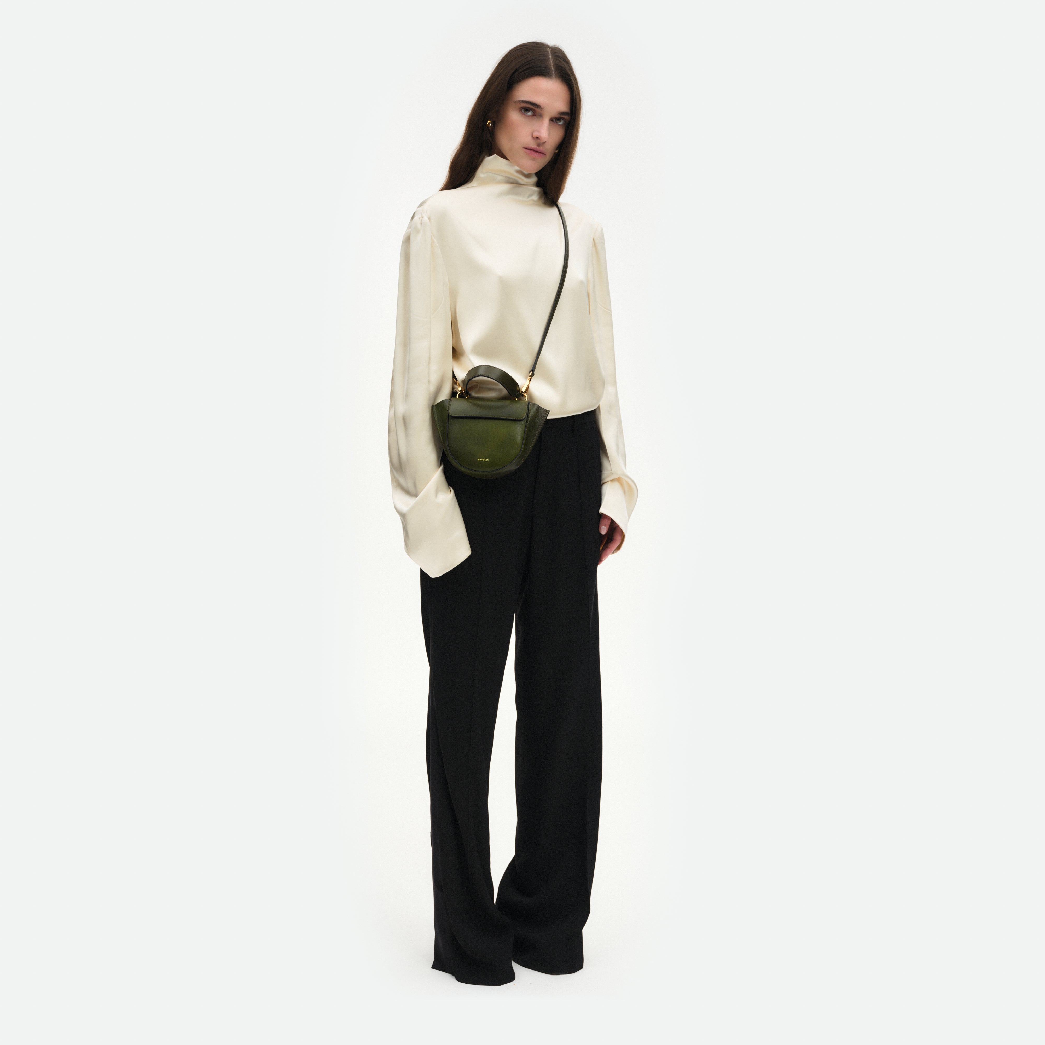 Hortensia Bag Piccola - Ombre Olive – Wandler.com