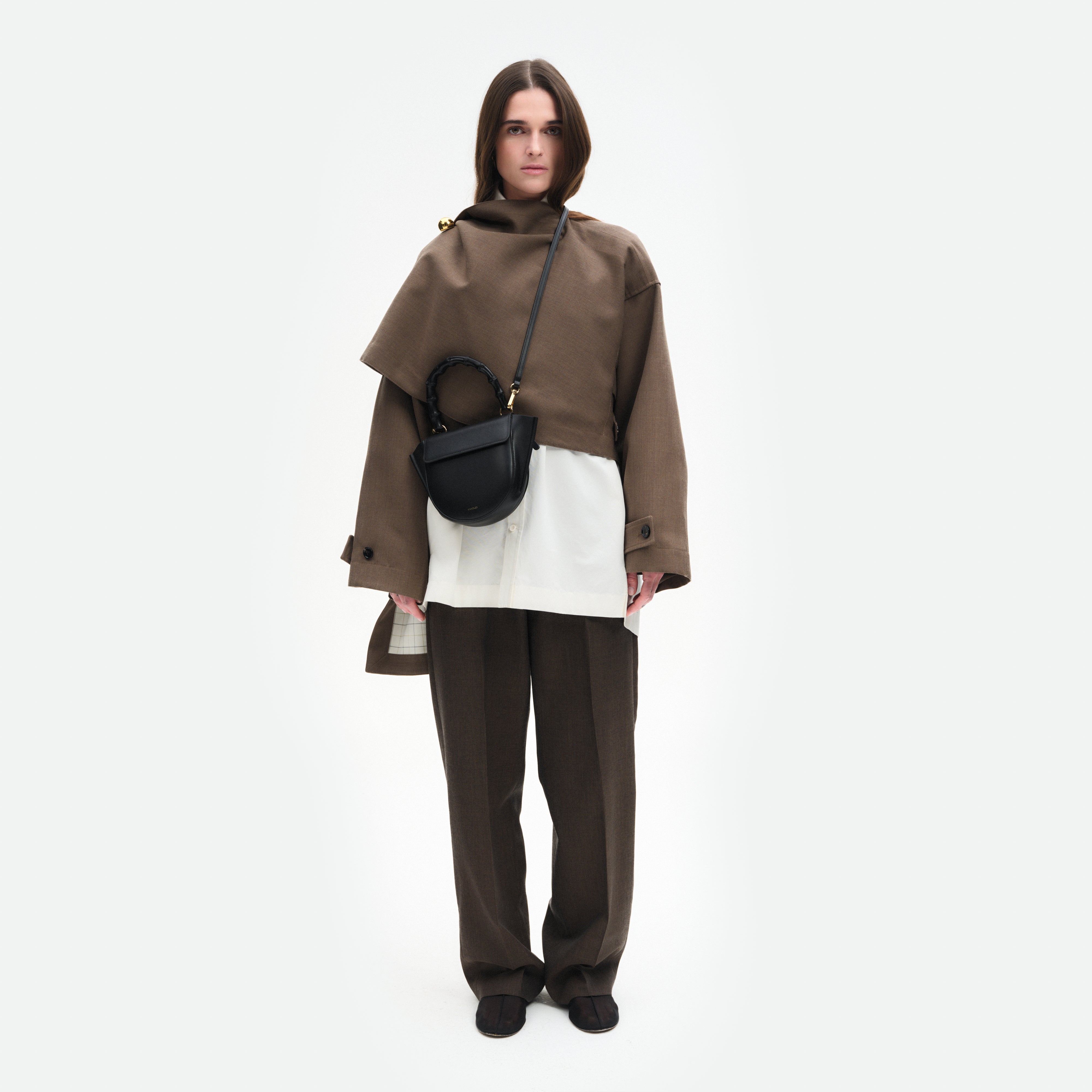 Hortensia Bag Mini - Black / Bamboo – Wandler.com