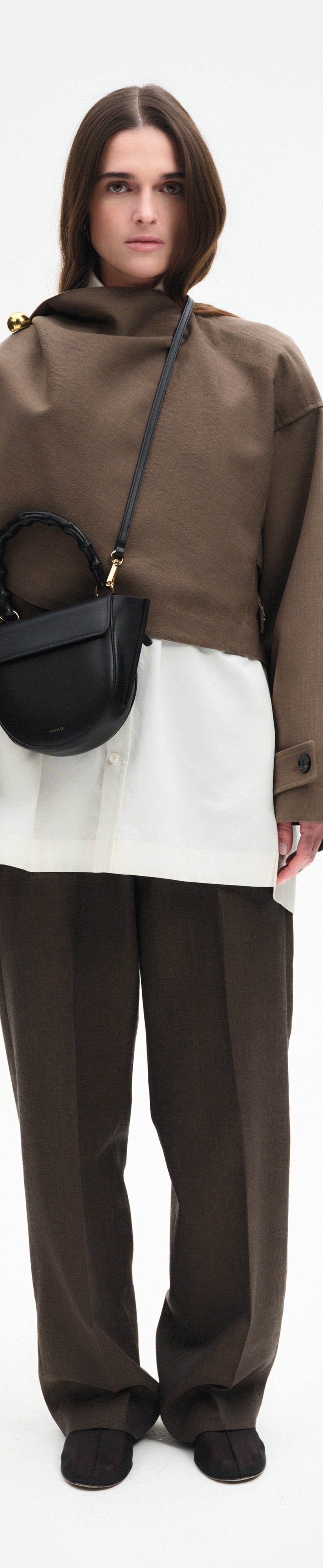 Hortensia Bag Mini - Black / Bamboo