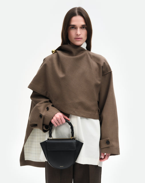 Hortensia Bag Mini - Black / Bamboo
