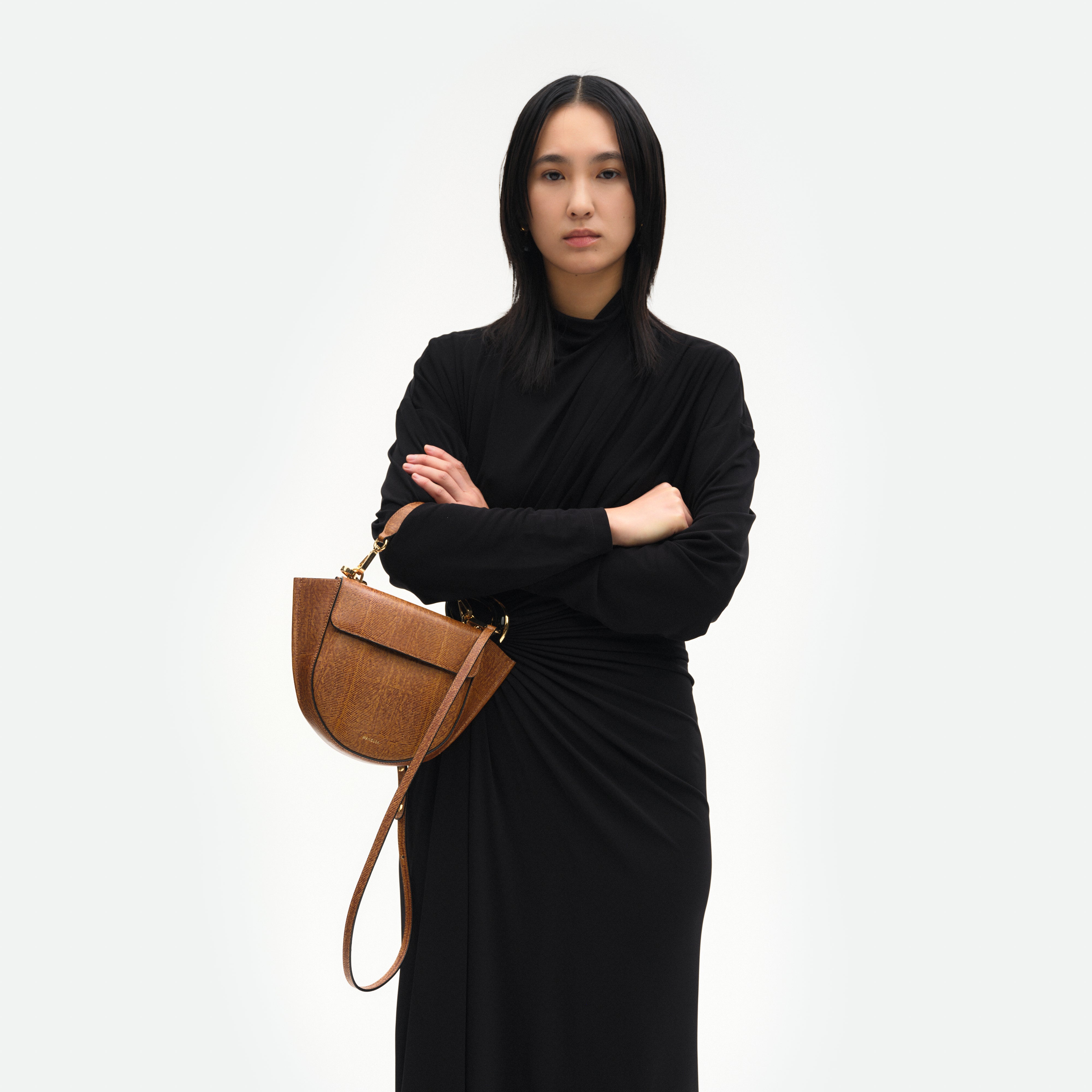 Hortensia Bag Mini - Tabacco Lizzard – Wandler.com
