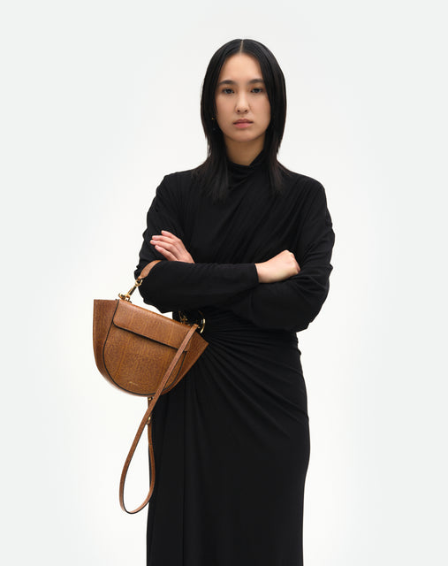 Hortensia Bag Mini - Tabacco Lizzard