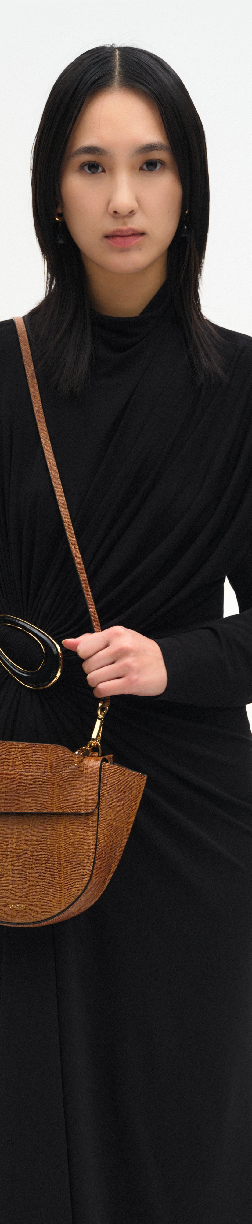 Hortensia Bag Mini - Tabacco Lizzard