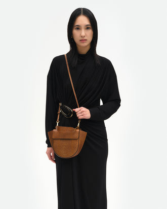 Hortensia Bag Mini - Tabacco Lizzard