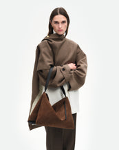 Penelope Tote - Palissander Suede / Black